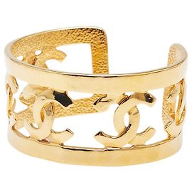 Pulseira Coco Mark da Chanel Dourado Metálico