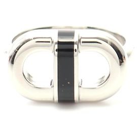 Hermès Hermes Stainless Steel Noir Ring Black