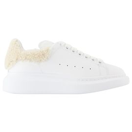 Oversized Sneakers - Alexander McQueen - Leder - Weiß Weiß