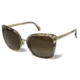 Chanel Fox Shape Eyewear Sunglasses Brown
