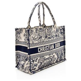 Dior Toile De Jouy Small Book Tote Blue