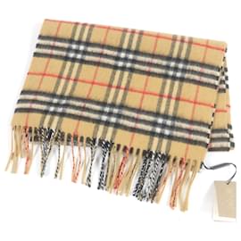 Burberry-Cachecol de lã com estampa Nova Check da Burberry-Marrom,Bege