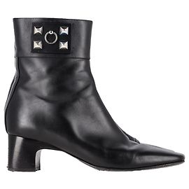 Hermès Decouverte 50 Ankle Boots in Black Leather Black