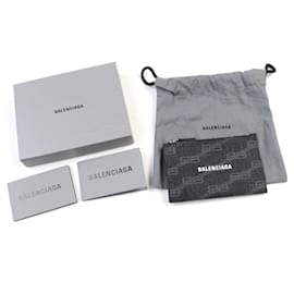 Balenciaga-Porta-cartões fragmento BB Monogram Balenciaga-Preto