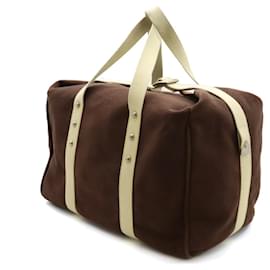 Louis Vuitton-Louis Vuitton Antigua Canvas Weekend Boston Bag-Brown