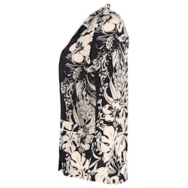Valentino Garavani-Valentino Cuban-Collar Shirt in Floral-Print Silk-Other