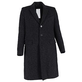 Givenchy Leopard Single-Breasted Slim-Fit Coat in Black Wool Black