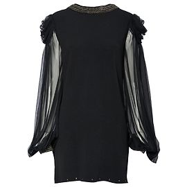 BALMAIN Chain Trim Dress Black