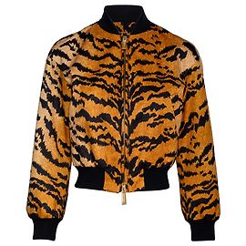 DSQUARED2 Tiger Print Bomber Jacket Yellow