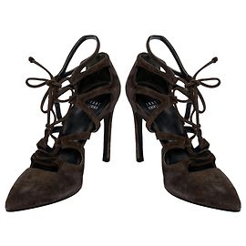 Décolleté con lacci Stuart Weitzman Grigio