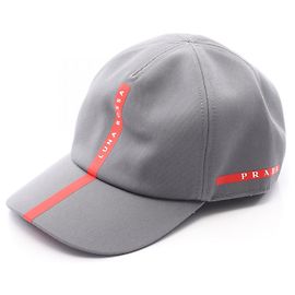 Boné de algodão PRADA × LUNA ROSSA Cinza
