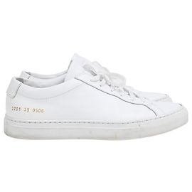 Autre Marque Common Projects Original Achilles Sneakers in White Leather White