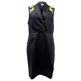 Abito ricamato al ginocchio Altuzarra x Target in cotone nero Nero