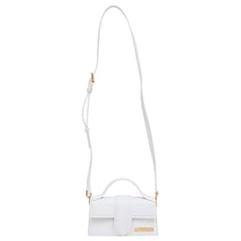 Jacquemus-Jacquemus Le Bambino Crossbody Bag in White Leather-White
