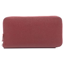 Portefeuille Long Azap Silk'in Hermès Marron Marron