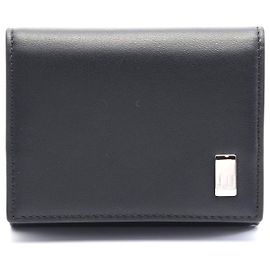 Alfred Dunhill Dunhill Leather Coin Case Black Black