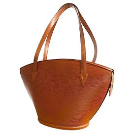 Bolsa tote Saint Jacques em couro Epi Louis Vuitton Marrom
