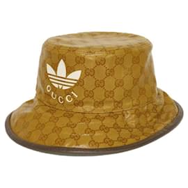 Gucci-Chapéu bucket GG de cristal Gucci-Marrom