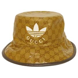Gucci-Chapéu bucket GG de cristal Gucci-Marrom