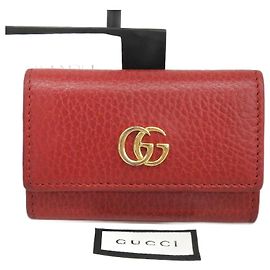 Gucci Leder Schlüsseletui Rot