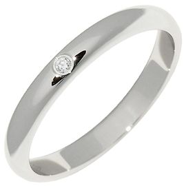 Cartier Pt950 1895 Wedding Ring Ring B40577 Size 9 Silvery Metallic