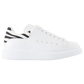 Oversized Sneakers - Alexander McQueen - Leder - Weiß Weiß