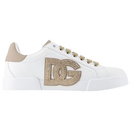 Dolce & Gabbana Baskets Port.light Strobel - Dolce&Gabbana - Cuir - Blanc Blanc