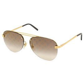 Louis Vuitton Clockwise Monogram Sunglasses Golden Metallic