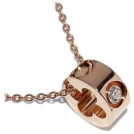 Collar Péndulo Panda Unplant K18PG Louis Vuitton Q93198 Edición Limitada 800 Rosa