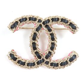 Broche COCO Mark de Chanel Doré Métallisé