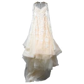 Robe de mariée ornée Elie Saab en polyamide blanc Blanc Écru