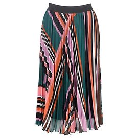 Ba&Sh Jupe Printed Pleated Midi Skirt in Multicolor Polyester   Multiple colors