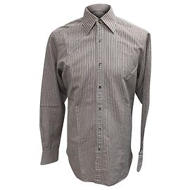 Camicia a maniche lunghe a righe Gucci in cotone multicolore Altro