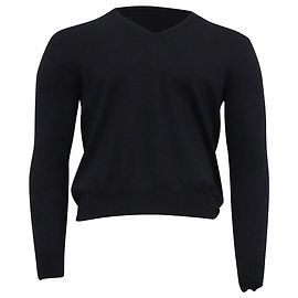 Suéter V em lã preta Prada Preto