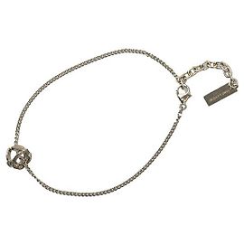 Yves Saint Laurent Pulseira com Logo YSL Saint Laurent Prata Metálico