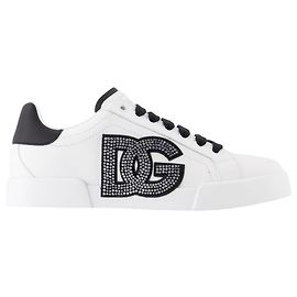 Dolce & Gabbana Baskets Port.light Strobel - Dolce&Gabbana - Cuir - Blanc Blanc