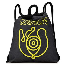 Bolso de cordón de algodón denim Anagram Loewe Gris