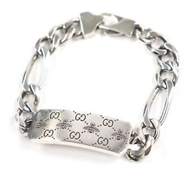 Bracciale inciso GG Bee Gucci AG925 Argento Metallico