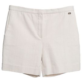 Pantalones cortos rectos CHANEL Blanco Crudo
