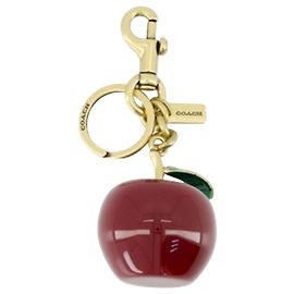 Porte-clés Apple Small - Coach - Métal - Rouge Rouge