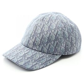 Christian Dior Boné de lona Dior Trotter Azul
