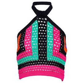 BALMAIN Häkelstricktop Mehrfarben