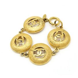 Bracciale Rotondo Coco Mark di Chanel D'oro Metallico