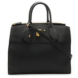 Bolsa de couro City Steamer 2 em 1 Louis Vuitton Preto