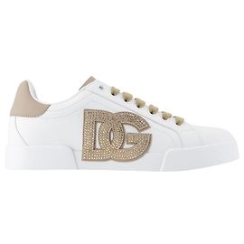 Dolce & Gabbana Baskets Port.light Strobel - Dolce&Gabbana - Cuir - Blanc Blanc