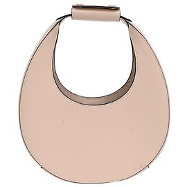 Sac mini en cuir crème en forme de croissant Staud Blanc Écru
