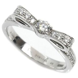 Chanel 1932 Ruban de Chanel Au750 Diamantring Größe 7.5 Silber Metallisch