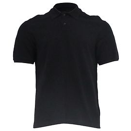 Polo a maniche corte Bottega Veneta in cotone nero Nero