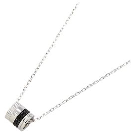 Boucheron Quatre Black Diamond Necklace K18WG White