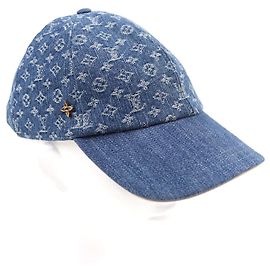 Louis Vuitton LV Remix Monogram Denim Cap Blue